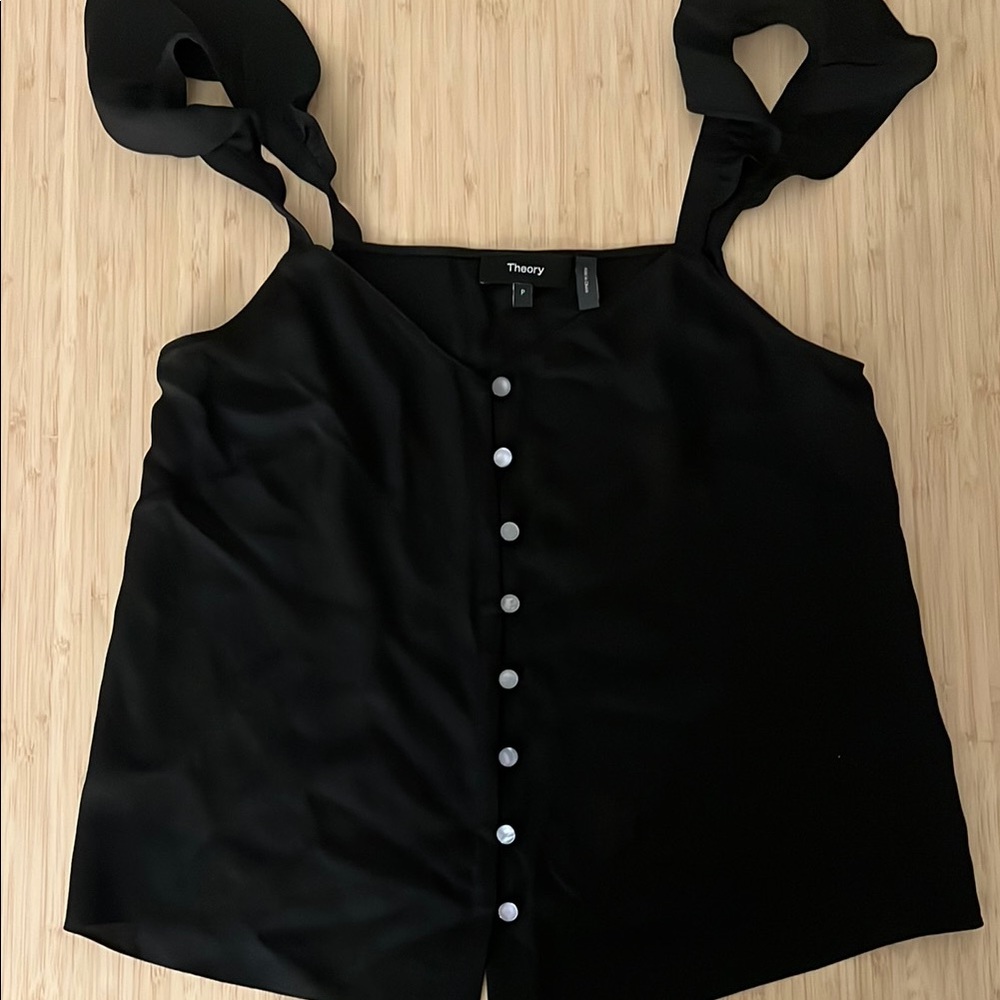 Theory Black Sleeveless Camisole
